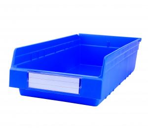 Wholesale Customized Logo Warehouse Storage Plastic Solid Box Market Display Racking Bins Stackable Plastic Shelf Bin from china suppliers