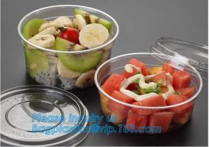 1000ML salad disposable plastic food container soup bowl noodle bowl,Food Grade Custom Transparent Disposable Plastic Fa