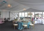 Blue Outdoor Event Tents With Double - Wing Glass Door , Wedding Canopies