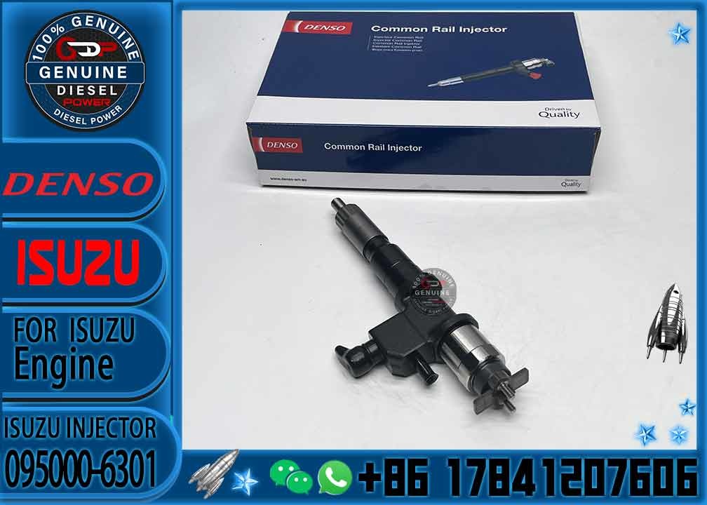 Hot Sell Fuel Injector Common Rail Fuel Injector 095000-6301 0950006301 1-15300436-1