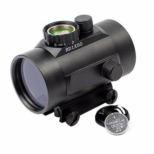 3 MOA 1x50mm Micro Red Dot For Airsof Gun 50mm Objective Lens