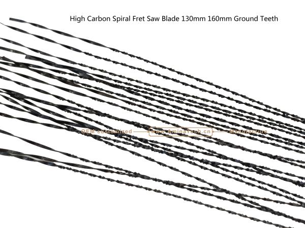 High Carbon Spiral Fret Saw Blade 130mm 160mm Ground Teeth,Carving Hole on Wood