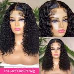 Deep Curly Human Hair Wigs For Women Curly Short Bob 13x4 Lace Frontal Wig
