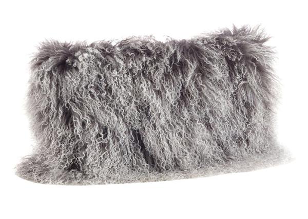 Tibetan Sheepskin Sofa Pillow Covers 10-15cm Long Curly Hair For Bed / Sofa /