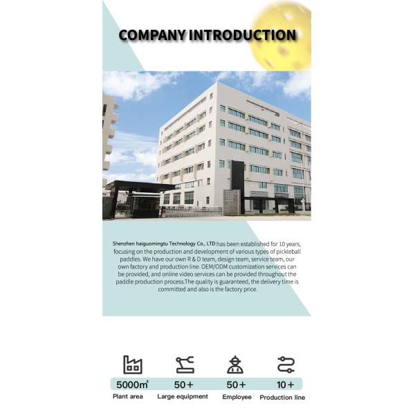 Lightweight Pickleball Paddle with 3D Custom Design and 18K Carbon Fiber Honeycomb Core