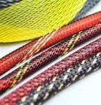 Electrical PET Expandable Braided Sleeving Network Sheath For Wire Protection
