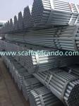 70 microns Hot dipped galvanized pipe, HDG scaffolding steel pipe, BS 1139 EN 39