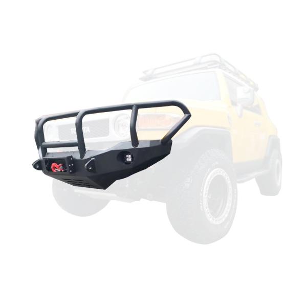 Black Style Design Passo Front Bumper for Toyota Land Cruiser LC200 4wd