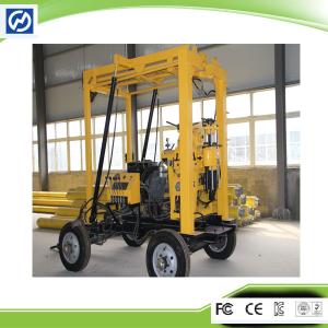 Wholesale 100m depth 200mm diameter tractor mounted water well drilling rig from china suppliers