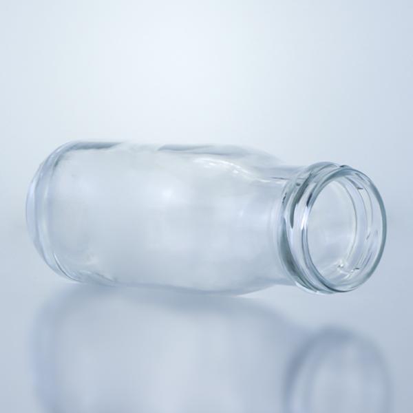 Glass Collar Stopper Cap 250ml 330ml Empty Round Bottle for Juice Tea Coffee Beverage