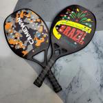 Carbon Fiber Padel Brasil Beach Tennis Rackets Paddle Soft EVA Face Raqueta With