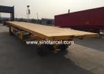 Aluminum 53 Flatbed Trailer Transport 20000kgs Semi Flatbed Trailer