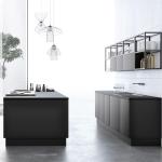 Black Matte Laminate Sheet Kitchen Cabinets Furniture Modular Kitchen Cabinets