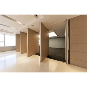 Wholesale Convention Center Wooden Partition Wall , Wood Panel Partition Wall With Passageway Door from china suppliers