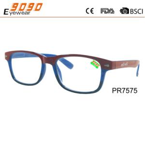 Wholesale Hot sale style reading glasses with plastic frame, sliver metal parts ,spring hinge from china suppliers