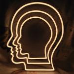 Cuttable Warm White Brain RGB Neon Sign 13.7in Silica Gel Neon Light