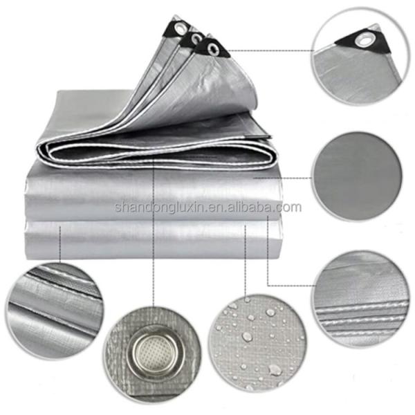 Waterproof and Wear-resistant Plaid PE Tarpaulin High Density 100% Virgin