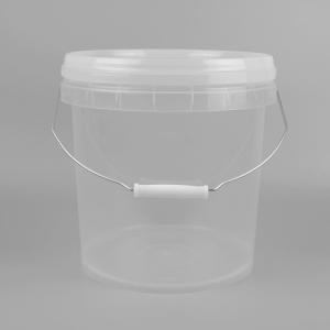 Wholesale 25*23*27cm Transparent Plastic Bucket 10L Plastic Bucket With Lid from china suppliers