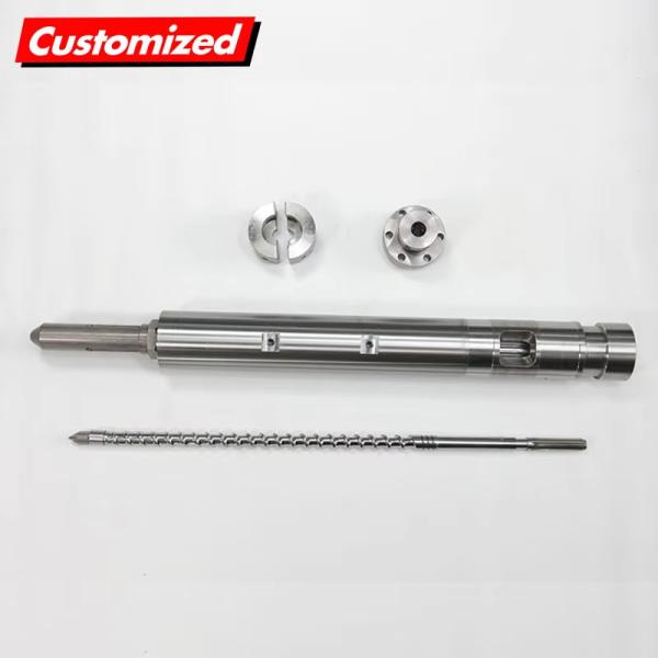 2024 OEM Custom Stainless Steel Alloy Single Twin Extruder Screw Barrel