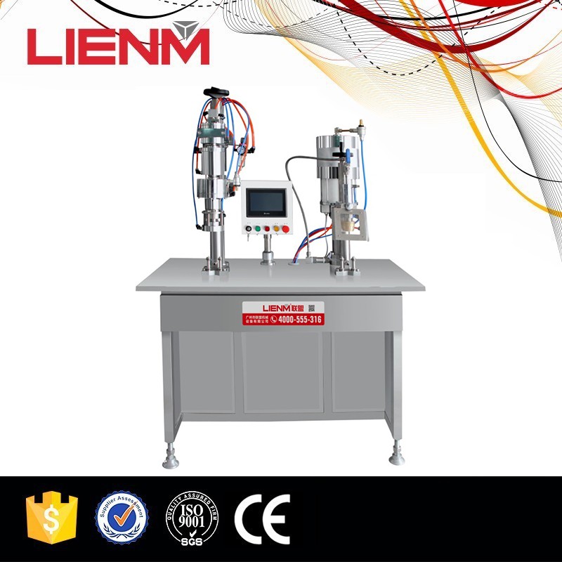 China factory BOV Aerosol Filling Sunscreen Deodorant Pharmaceutical Body Spray Can Filling Machine