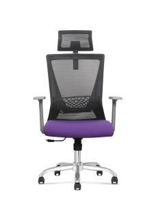 Wholesale Ergonomic Mesh Office Chair, High Back Desk Chair - Height Adjustment, tilt &amp; swivel + height adjustable lumbar support from china suppliers