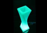 Plastic Wireless Glow In The Dark Flower Pots Elegant Desigh For Nightclub