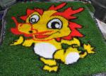 Easy Installation UV Resistant 50mm Permeable Colored Artificial Turf