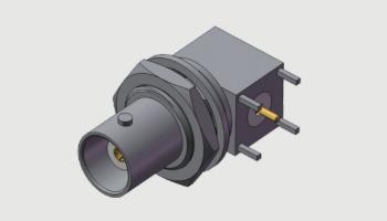 Commercial Grade Right Angle (RA ) BNC female (Jack, Socket) Bulkhead Coaxial