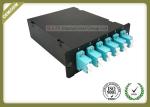 MPO - LC Cold - Roll Steel Fiber Optic Distribution Box 50 / 125 OM3 Load With