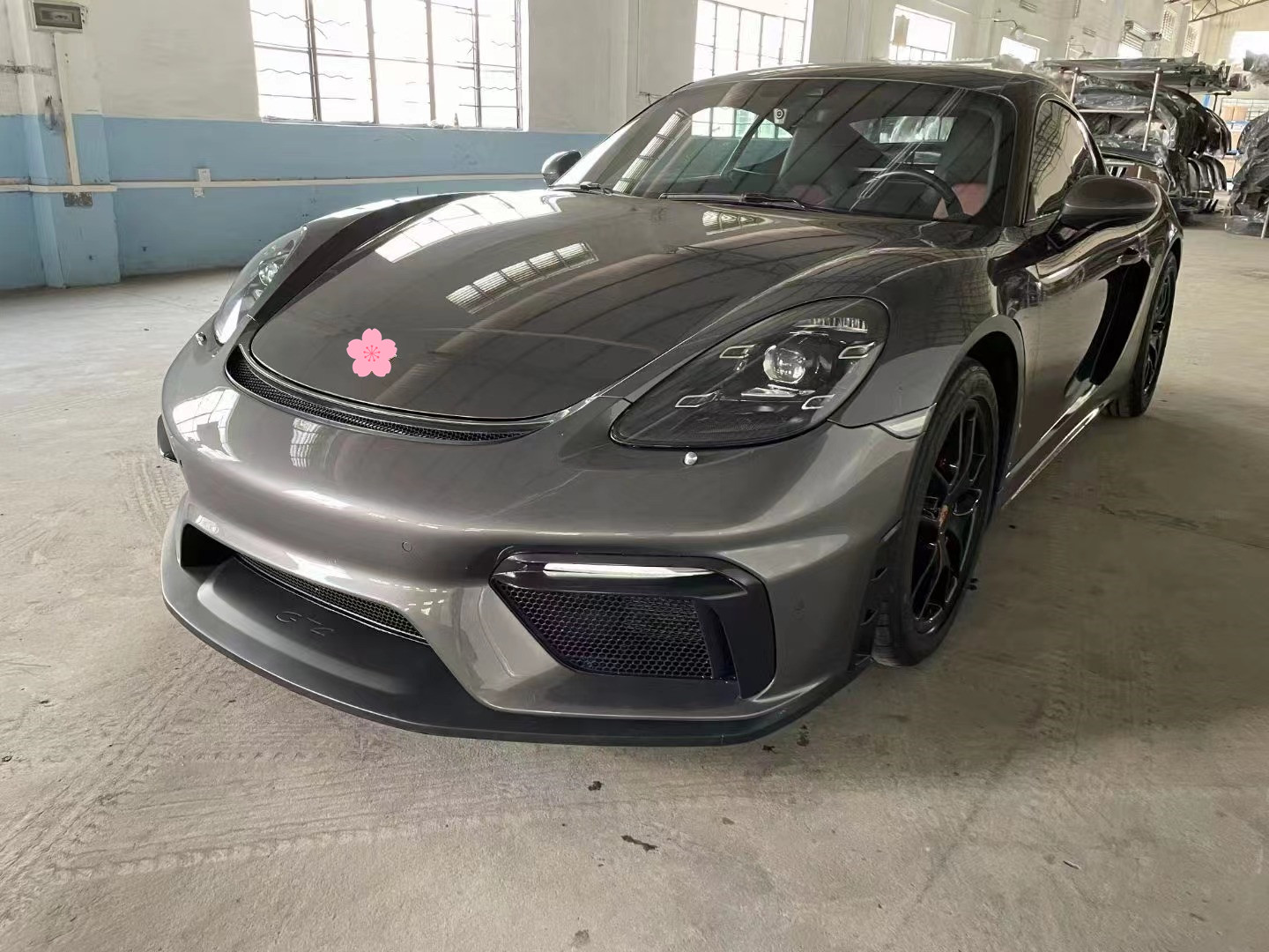 PP Plastic Material 718 Boxster Body Kit 718 Upgraded GT4 Style Front and Rear Bumpers Spoiler