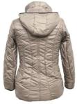 Heavy Thick Solid Hooded Coat For Women Short Type 100% Polyester Lining
