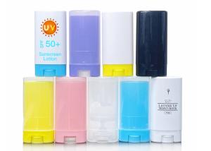 Wholesale Mini 15G White Oval Deodorant Stick Container Flat Empty Deodorant Bottles from china suppliers