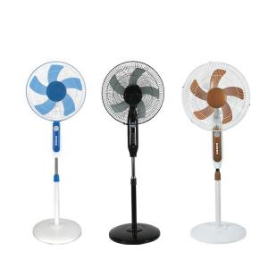 Wholesale Phosphate Battery 16in 25W Solar Metal Pedestal Fan 3 Block Wind from china suppliers