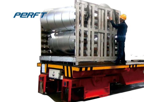 50 Ton Carbon Steel Coil Transfer Car Battery Powered For Aluminum Coil