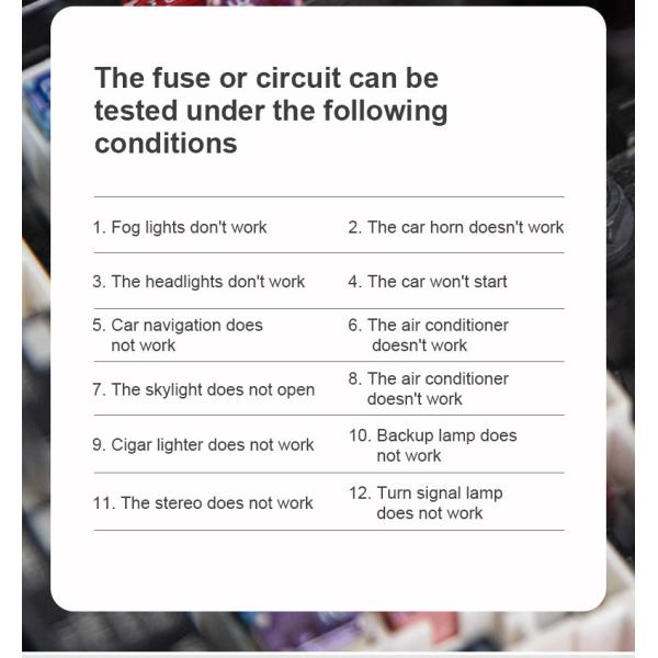 HT86A Car Voltage Detector Pen Non Contact Voltage Tester Continuity Resistance Ohm Meter Car Fault Circuit Test Pencil