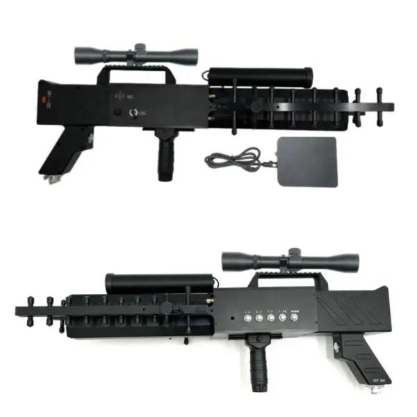 2KM Anti Drone Jamming Gun 433MHz 900MHz 1.2G 1.5G 2.4G 5.8G Drone Frequency Scrambler