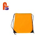 Yellow Color Printing Modern Drawstring Packing Fabric Shopping Bag