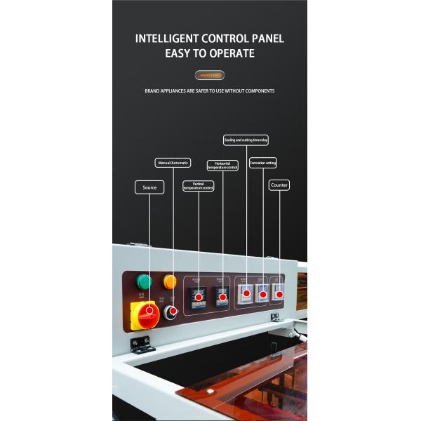 L Shaped Fully Automatic Shrink Wrap Packing Machine 1.35KW For Food And Beverage