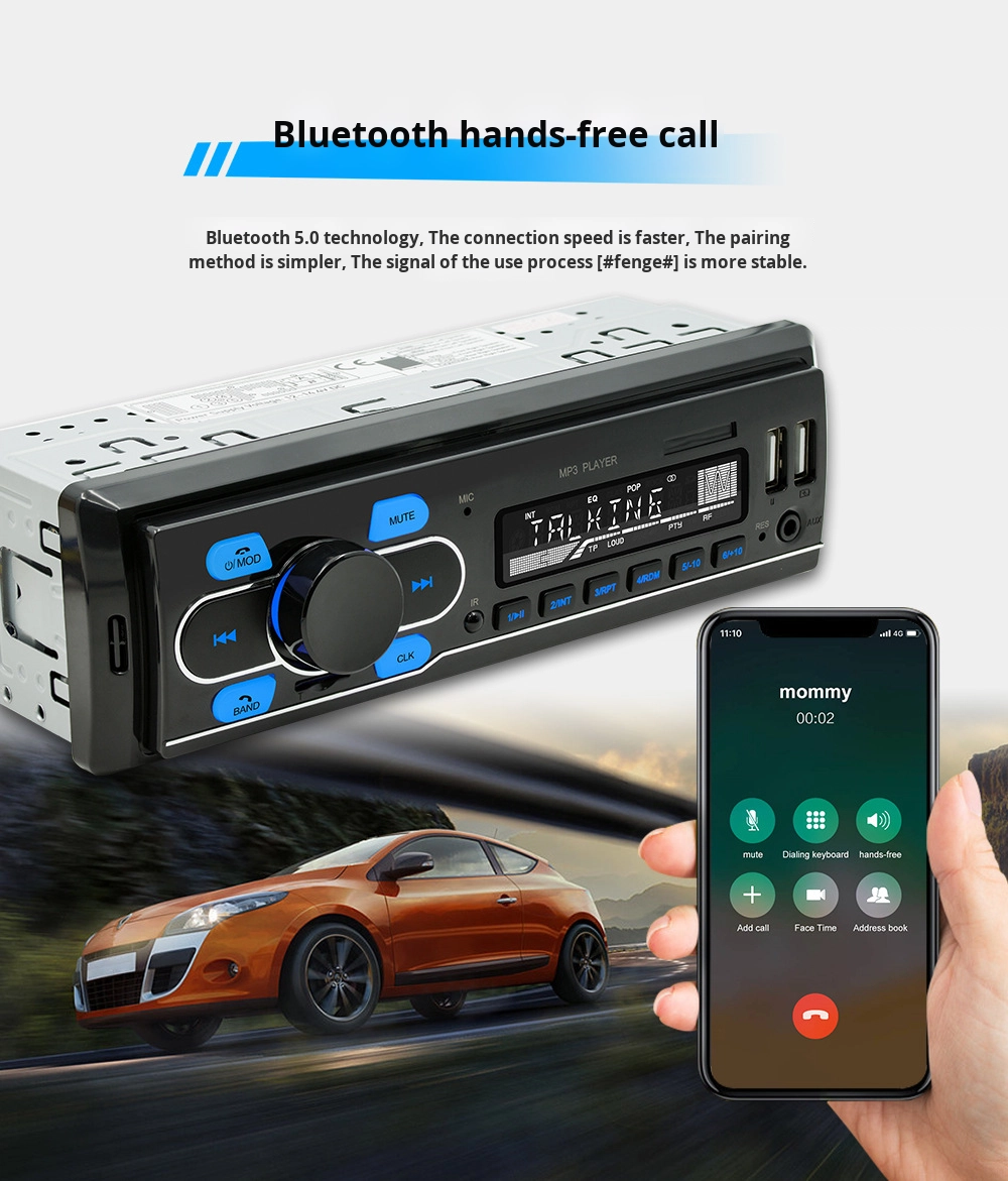 Creatall 12V Single-Cylinder Car MP3 Player Lossless Music for Bluetooth USB Card Reader DAB Radio Car Charger Special Clearance