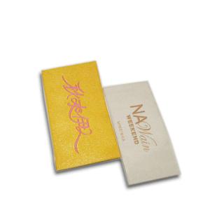 Wholesale Straight Custom Logo Washable Woven Label Tag For T Shirts Clothing from china suppliers