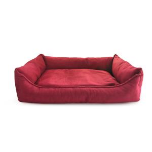 Wholesale Orthopedic Support Nest shape Washable Dog Bed red Cozy Plush from china suppliers