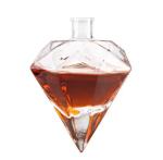 Industrial Gin Vodka Rum Wine Spirits Brandy Diamond Shape Glass Bottle for