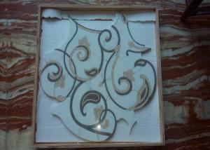 Wholesale High Consistence Natural Stone Mosaic Tile Floral Mural With Another Grout Installation from china suppliers