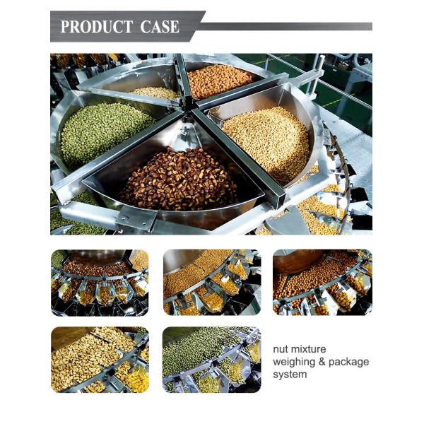 M/P 0.5L / 0.8L Blending Multihead Weigher Machine 32 Head For Raisin Dried Kiwi Dried Strawberry