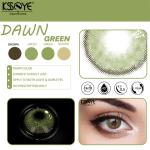 Ksseye Natural Dawn Green Contact Lens Girls Green Eye Colored Contact Lenses