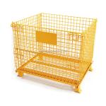 Plastic Spray Steel Wire Mesh Container Foldable Storage Cage Wire Container