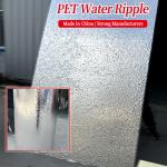 PET 3D Water Ripple Wood Veneer 8mm High Density Bamboo Charcoal Wood Wall Panel