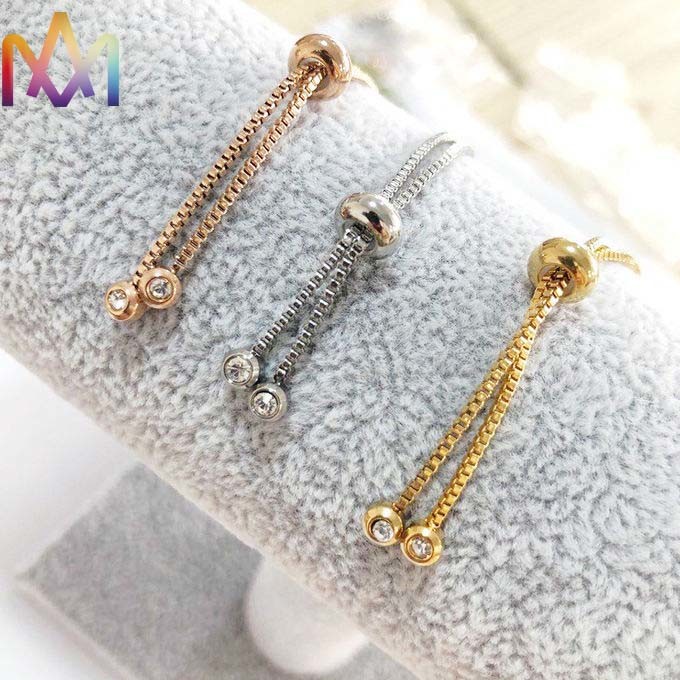 SS316 Adjustable Slider Chain Bracelet