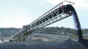 China Iron Ore Transfer Belt Conveyor 200Kw 1200mm Width Mining Transportation Heat Resistant on sale