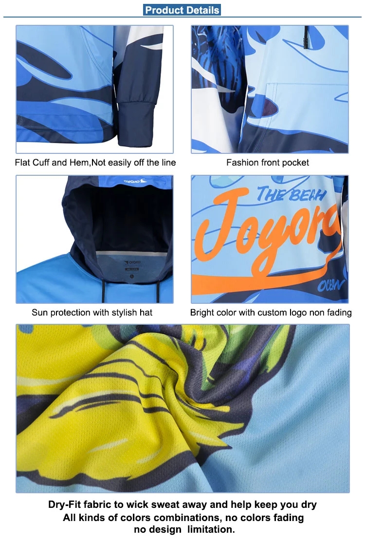 Sublimation Custom Fishing Jerseys , Design Your Own Fishing Jersey Sun UV Resistant
